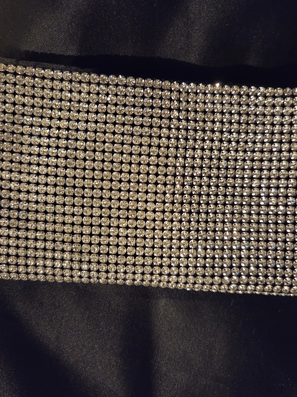 Silver Rhinestone Evening Clutch - Picture 11 of 12